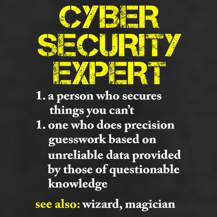 Funny Cybersecurity Definition Expert Computer Engineer TShirt 7 Panel Mesh Trucker Snapback Hat