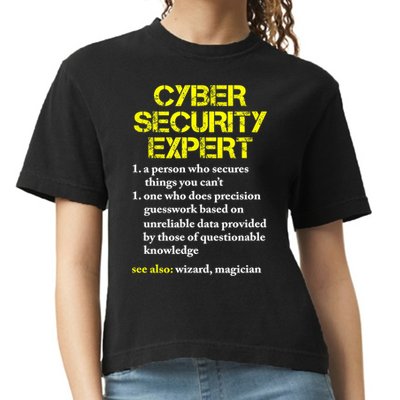 Funny Cybersecurity Definition Expert Computer Engineer TShirt Comfort Colors Boxy T-Shirt