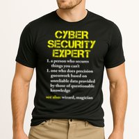 Funny Cybersecurity Definition Expert Computer Engineer TShirt Performance Shirt