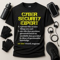 Funny Cybersecurity Definition Expert Computer Engineer TShirt Performance Shirt