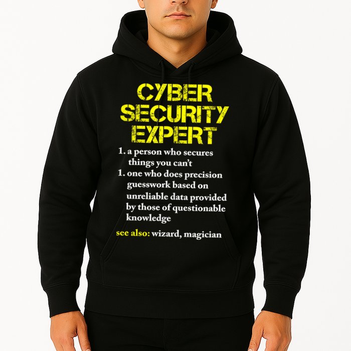Funny Cybersecurity Definition Expert Computer Engineer TShirt Hoodie