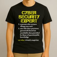 Funny Cybersecurity Definition Expert Computer Engineer TShirt T-Shirt