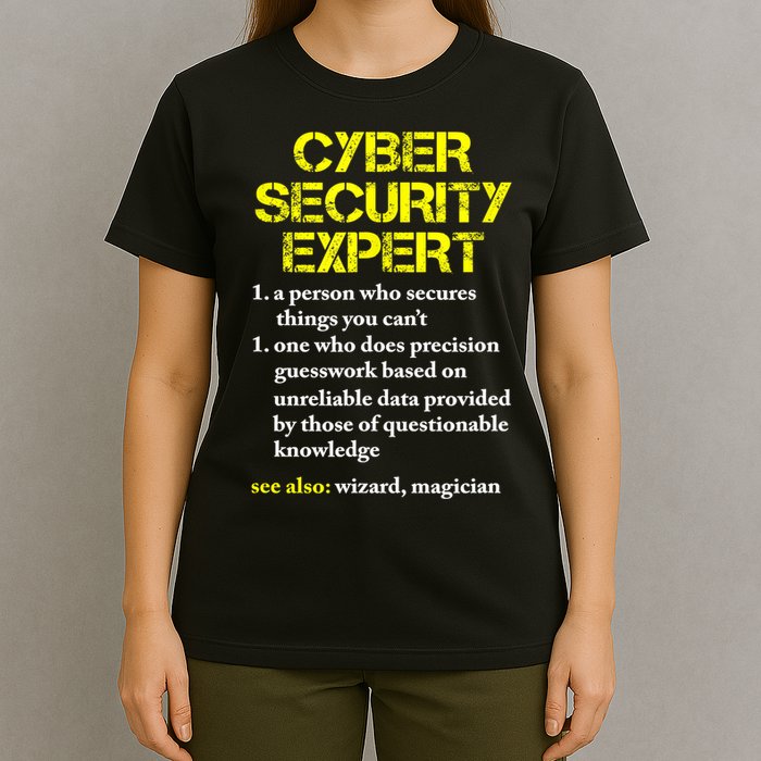 Funny Cybersecurity Definition Expert Computer Engineer TShirt T-Shirt