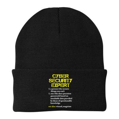 Funny Cybersecurity Definition Expert Computer Engineer TShirt Knit Cap Winter Beanie