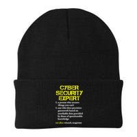 Funny Cybersecurity Definition Expert Computer Engineer TShirt Knit Cap Winter Beanie