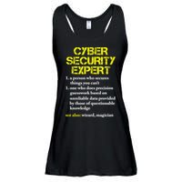 Funny Cybersecurity Definition Expert Computer Engineer TShirt Ladies Essential Flowy Tank
