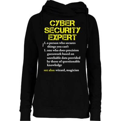 Funny Cybersecurity Definition Expert Computer Engineer TShirt Womens Funnel Neck Pullover Hood