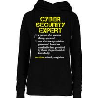 Funny Cybersecurity Definition Expert Computer Engineer TShirt Womens Funnel Neck Pullover Hood