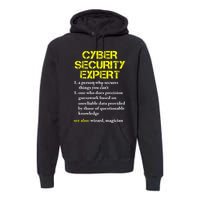 Funny Cybersecurity Definition Expert Computer Engineer TShirt Premium Hoodie