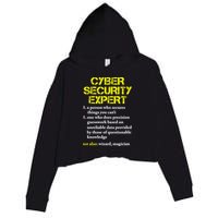 Funny Cybersecurity Definition Expert Computer Engineer TShirt Crop Fleece Hoodie