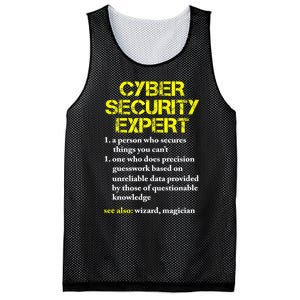 Funny Cybersecurity Definition Expert Computer Engineer TShirt Mesh Reversible Basketball Jersey Tank