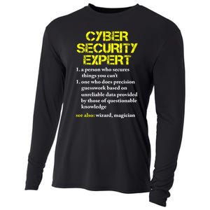 Funny Cybersecurity Definition Expert Computer Engineer TShirt Cooling Performance Long Sleeve Crew