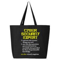 Funny Cybersecurity Definition Expert Computer Engineer TShirt 25L Jumbo Tote
