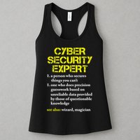 Funny Cybersecurity Definition Expert Computer Engineer TShirt Womens Tank Top