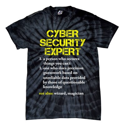 Funny Cybersecurity Definition Expert Computer Engineer TShirt Tie-Dye T-Shirt