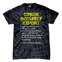 Funny Cybersecurity Definition Expert Computer Engineer TShirt Tie-Dye T-Shirt