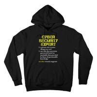 Funny Cybersecurity Definition Expert Computer Engineer TShirt Tall Hoodie