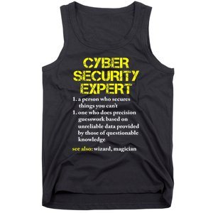 Funny Cybersecurity Definition Expert Computer Engineer TShirt Tank Top