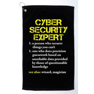 Funny Cybersecurity Definition Expert Computer Engineer TShirt Golf Towel