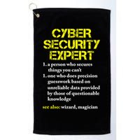 Funny Cybersecurity Definition Expert Computer Engineer TShirt Golf Towel