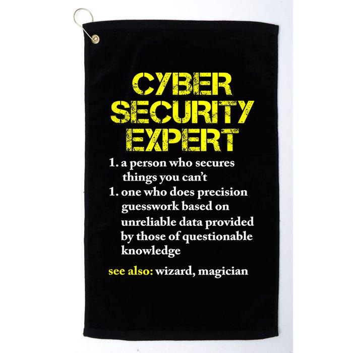 Funny Cybersecurity Definition Expert Computer Engineer TShirt Golf Towel