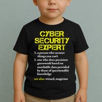 Funny Cybersecurity Definition Expert Computer Engineer TShirt Toddler T-Shirt