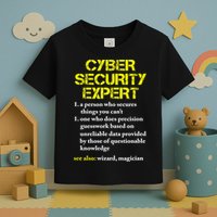 Funny Cybersecurity Definition Expert Computer Engineer TShirt Toddler T-Shirt