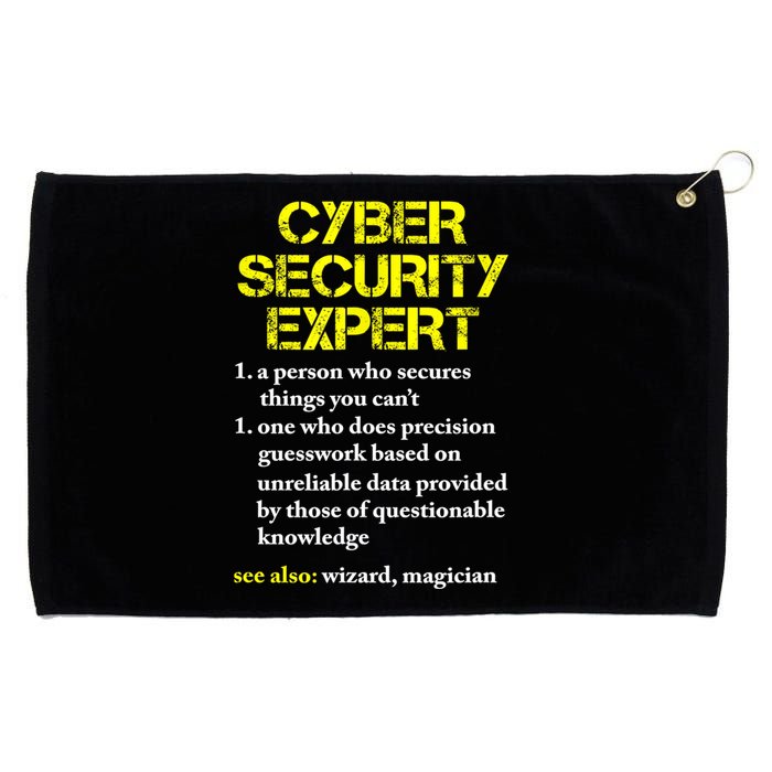 Funny Cybersecurity Definition Expert Computer Engineer TShirt Grommeted Golf Towel