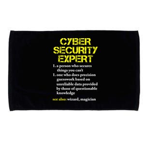 Funny Cybersecurity Definition Expert Computer Engineer TShirt Microfiber Hand Towel