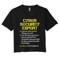 Funny Cybersecurity Definition Expert Computer Engineer TShirt Crop Top