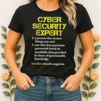 Funny Cybersecurity Definition Expert Computer Engineer TShirt Womens T-Shirt