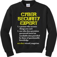 Funny Cybersecurity Definition Expert Computer Engineer TShirt Kids Sweatshirt