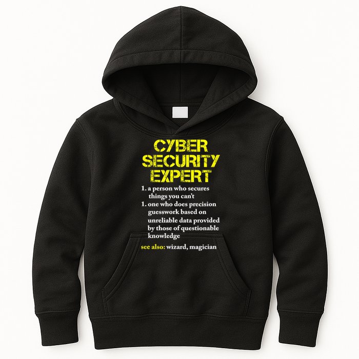 Funny Cybersecurity Definition Expert Computer Engineer TShirt Kids Hoodie