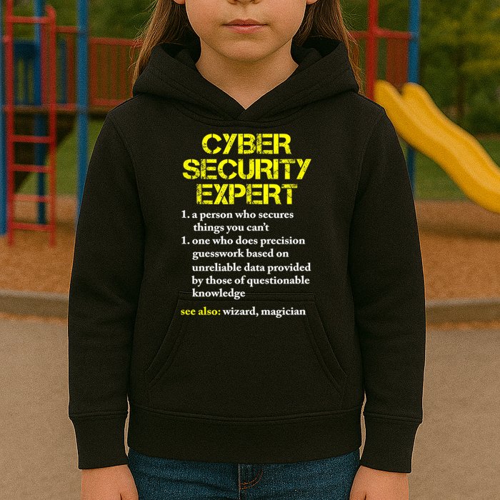 Funny Cybersecurity Definition Expert Computer Engineer TShirt Kids Hoodie