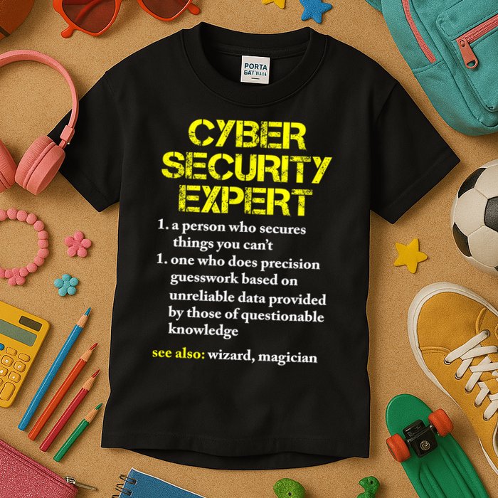 Funny Cybersecurity Definition Expert Computer Engineer TShirt Kids T-Shirt