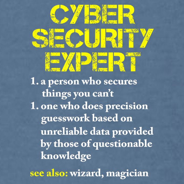 Funny Cybersecurity Definition Expert Computer Engineer TShirt Garment-Dyed Sweatshirt