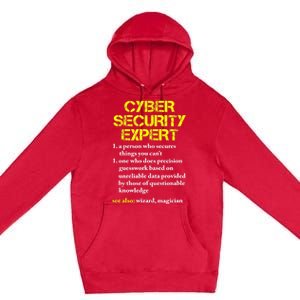 Funny Cybersecurity Definition Expert Computer Engineer TShirt Premium Pullover Hoodie