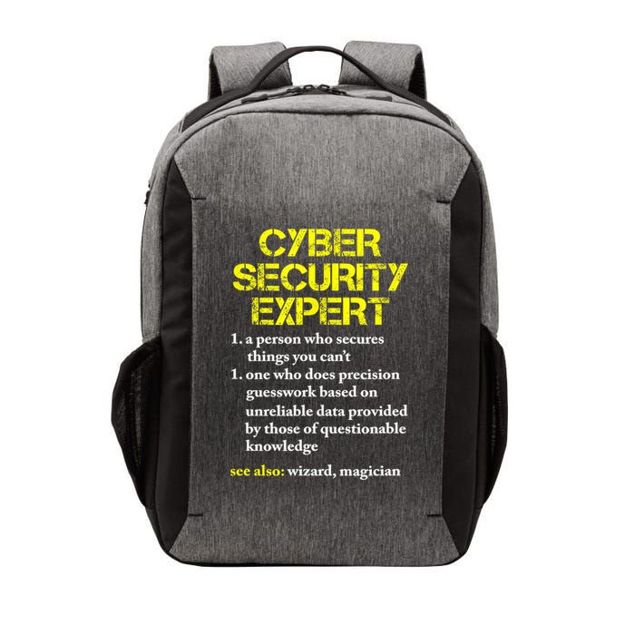 Funny Cybersecurity Definition Expert Computer Engineer TShirt Vector Backpack