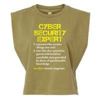 Funny Cybersecurity Definition Expert Computer Engineer TShirt Garment-Dyed Women's Muscle Tee