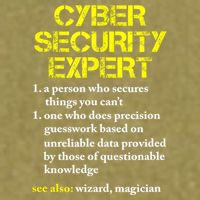 Funny Cybersecurity Definition Expert Computer Engineer TShirt Garment-Dyed Women's Muscle Tee