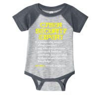 Funny Cybersecurity Definition Expert Computer Engineer TShirt Infant Baby Jersey Bodysuit