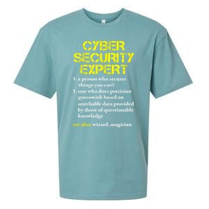 Funny Cybersecurity Definition Expert Computer Engineer TShirt Sueded Cloud Jersey T-Shirt