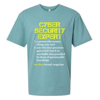 Funny Cybersecurity Definition Expert Computer Engineer TShirt Sueded Cloud Jersey T-Shirt