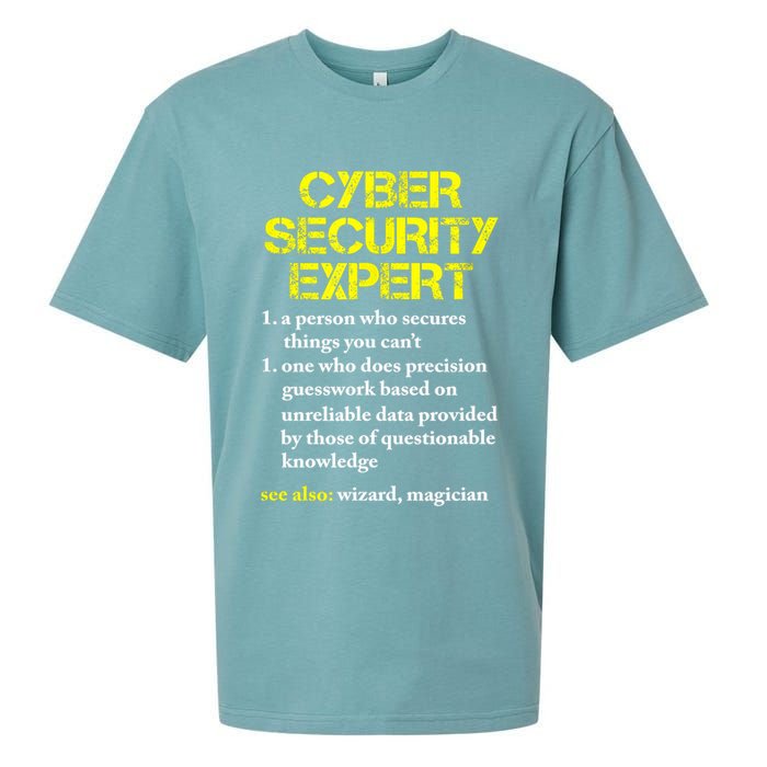 Funny Cybersecurity Definition Expert Computer Engineer TShirt Sueded Cloud Jersey T-Shirt