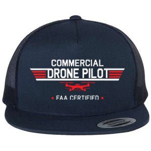 FAA Certified Drone Pilot Commercial Quadcopter RC Gift Flat Bill Trucker Hat