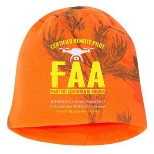 FAA Certified Drone Pilot Funny Remote Pilots Drone Life Kati - Camo Knit Beanie