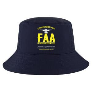 FAA Certified Drone Pilot Funny Remote Pilots Drone Life Cool Comfort Performance Bucket Hat