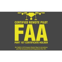 FAA Certified Drone Pilot Funny Remote Pilots Bumper Sticker