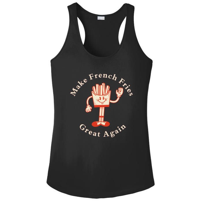 Funny Conservative Donald Trump Make French Fries Great Again Ladies PosiCharge Competitor Racerback Tank