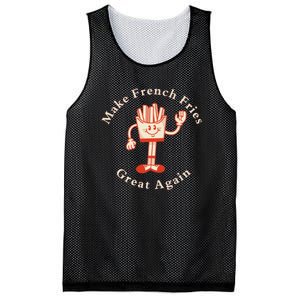 Funny Conservative Donald Trump Make French Fries Great Again Mesh Reversible Basketball Jersey Tank